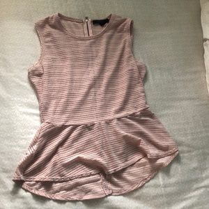 BCBG pink peplum tank top